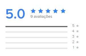 5.0 - 9 avaliações